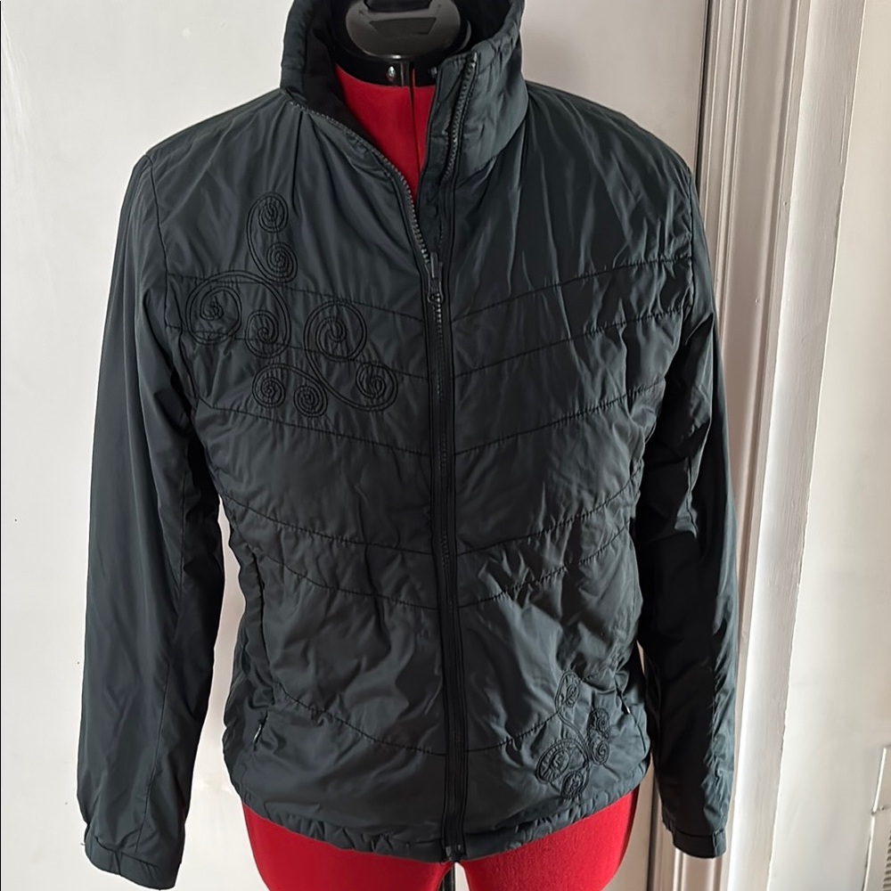Women's M Navy Quilted Interchangeable Puffer Jacket